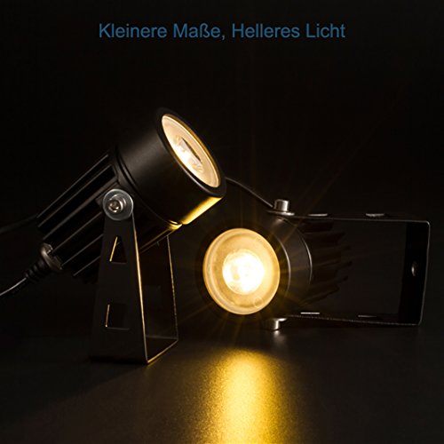 Liqoo® Mini Solarstrahler LED Solarleuchte mit 2 Spotlights IP65 Wasserdicht Gartenleuchte Solarbeleuchtung Outdoor Solarlampe Außen - 2
