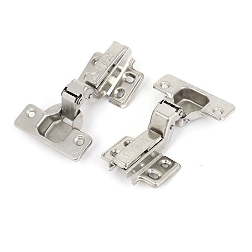 sourcingmap® Hardware Cabinet Schrank-Tür-Scharnier, selbstschließend, verdeckte Einfassung, 2 Stück