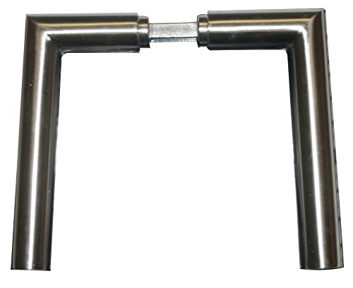 Preisvergleich Produktbild Alpertec Edelstahl Drückerpaar Moskau inklusive für Zimmertüren Drückergarnitur Türdrücker Türbeschläge, Stift 8 mm, und 2 Lagerbuchsen 16 auf 18 mm, 88020570K1