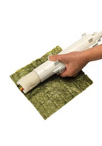 Sushi Maker – Sushi Bazooka Perfektes Sushi einfach selber zubereiten, Kunststoff, weiß, 30 x 6 x 6 cm - 3