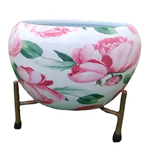 Arstory Gardening Iron Stand with Painted Pot (Model 1206Q)