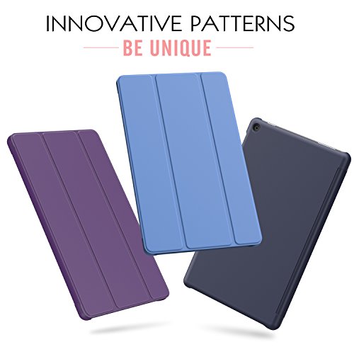 MoKo Hülle für Fire HD 2016 8 Zoll – Ultra Slim Lightweight Schutzhülle Smart Cover mit Auto Schlaf / Wach Funktion und Standfunktion für Fire HD Tablet (Vorherige 6. Generation – 2016), Violett - 9