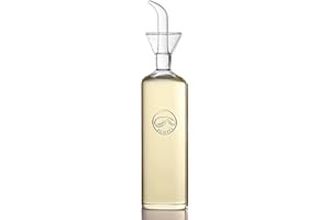 Olietta Bouteille en Verre pour Huile d'olive et Vinaigre de 500 ML - Huilier en Verre Anti-Goutte et Anti-fuites - Idéale pour Verser de Liquides - Facile à Nettoyer