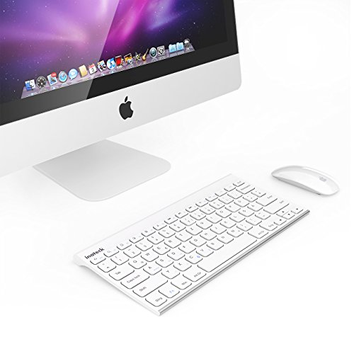 Inateck Wireless Bluetooth Tastatur| Wireless Keyboard aus Edelstahl| Standby-Laufzeit von bis zu 4 Monaten| Anwendung für Notebook / Laptop / Netbook/ Microsoft Surface Pro/ Android / Tablet PC/ Samsung Galaxy Tab und Bluetooth-fähigen Geräte| Weiß - 7