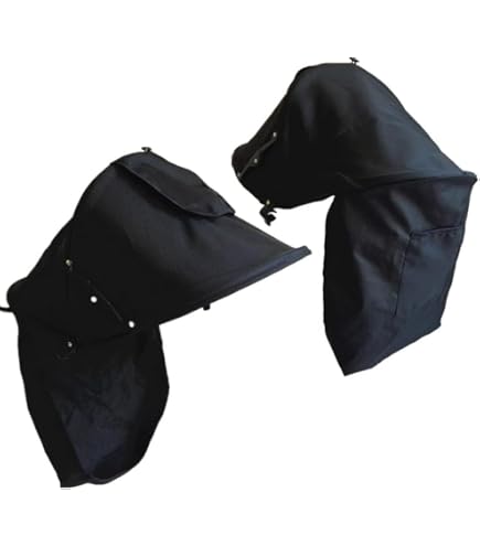 Housse Pare-Soleil Poussette UV UPF50+ – Protection Solaire Bébé Universelle, Anti-UV & Anti-Vent, Lycra Respirant Noir