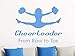 Produktbild jiushizq Cheer Leader Art Zitate Wandaufkleber Mit Springen Athlet Silhouette Kreative Schauspiel Wandtattoos Home Wohnzimmer Decor Wm 57x72 cm