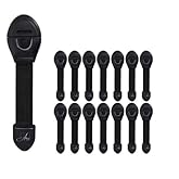 Abuy 15pcs Black Baby Child Safety Cabinet And Drawer Lock