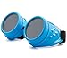 Produktbild WELDING CYBER GOGGLES Schutzbrille Schweißen Goth cosplay STEAMPUNK COSPLAY GOTH ANTIQUE VICTORIAN WITH SPIKES Includes FREE set Lense Shades UV400 Protection Morefaz(TM) (Blue)