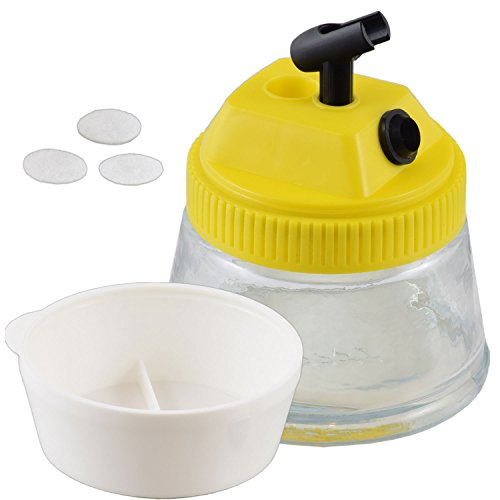 Agora-Tec® Airbrush Cleaning Pot AT-CP-01 3 in 1 reinigen und halten von Airbrushpistolen und mischen von Farben