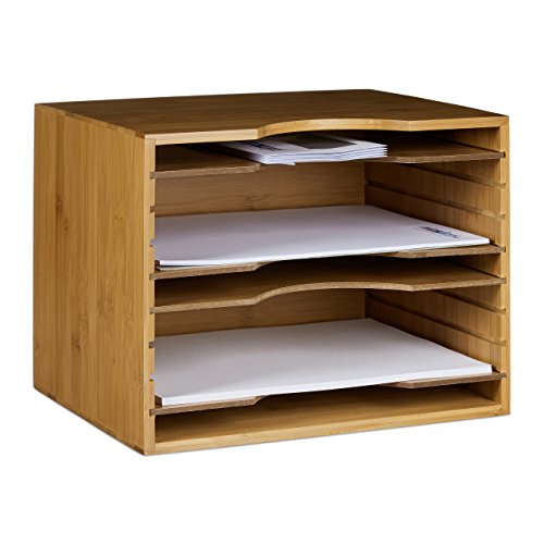 Relaxdays Briefablage aus Bambus HBT: ca. 26,5 x 33,5 x 24,5 cm Ablagesystem fr den Schreibtisch Dokumentenablage mit 4 variablen Einlegebden Papierablage aus Holz fr Briefe und Unterlagen, natur Relaxdays Briefablage aus Bambus HBT: ca. 26,5 x 33,5 x 24,5 cm Ablagesystem fr den Schreibtisch Dokumentenablage mit 4 variablen Einlegebden Papierablage aus Holz fr Briefe und Unterlagen, natur