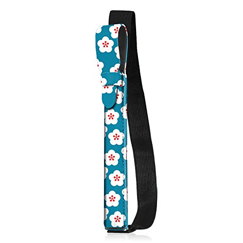 Fintie Apple Pencil Halter - Premium Kunstleder Hülle mit USB-Adapter-Tasche, kompatibel mit iPad Pro 9,7, iPad Pro 10.5 & iPad Pro 12.9 Schutzhüllen, Fleur bleu