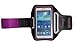 Produktbild Sport Armband für Samsung Galaxy J5 (2016) Hülle Handy, hochwertige Handy Schutz-tasche, Fitness Handy-Tasche mit Kartenfach Trendy L Lila