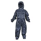 Dry Kids Childrens Waterproof Rainsuit, All in One Dry Suit for Outdoor Play. Ideal Outerwear for Boys and Girls