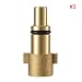 Produktbild Kongqiabona Adapter für Autowaschanlage Spritzpistole Schnee Schaum Lance Stecker Hochdruckreiniger Seifenflasche Pistole Adapter (golden für Nilfisk Kew/Alto)