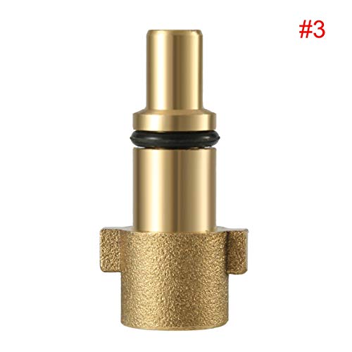 Preisvergleich Produktbild Kongqiabona Adapter für Autowaschanlage Spritzpistole Schnee Schaum Lance Stecker Hochdruckreiniger Seifenflasche Pistole Adapter (golden für Nilfisk Kew / Alto)