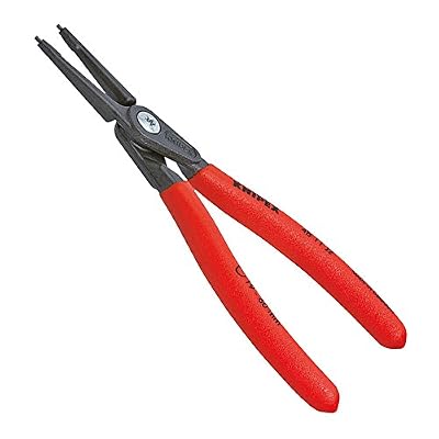 KNIPEX 48 11 J3 Pince de précision pour circlips pour circlips intérieurs d'alésage grise atramentisée gainées en plastique antidérapant 225 mm