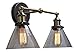 Produktbild DRM Wandleuchte Wandleuchte 110V-240V Vintage Industrial Glas 2-Licht Wandleuchter Einfachheit Classic Trichter Glas Wandleuchte für Küche Esszimmer Schlafzimmer Wohnzimmer Coffee Bar und Club