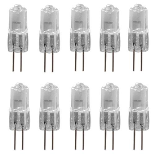 lgking supply - Juego de 10 bombillas halógenas (G4, 12 V, 10 W)