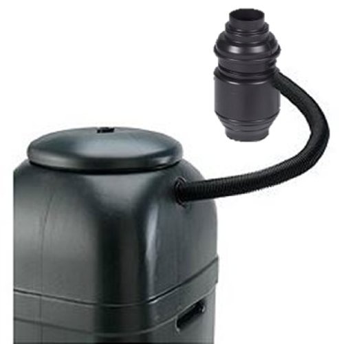 Regensammler Wassertonne für 100 Liter mit Standfuß, Füllautomat (Befüllsystem) und Wasserhahn bzw. Ablaufventil - 4