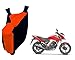 Auto Pearl Premium Quality - 100% Water Proof Orange Blue Bike Body Cover With Mirror Pockets, Buckle Belt, Carry Bag For - Honda CB Unicorn 160 RS.899.00