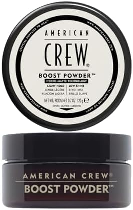 American Crew Boost Powder, Polvere Styling Volumizzante Uomo, Tenuta Leggera & Finish Opaco, Dona Corpo, Spessore e Volume ai Capelli, 20g