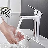 [KOMFORT-HÖHE] - Wasserdurchflusshöhe: 125 mm (4,9 inch), Auslaufabstand: 120 mm (4,7 inch). Für mehr Freiraum und Flexibilität am Waschtisch