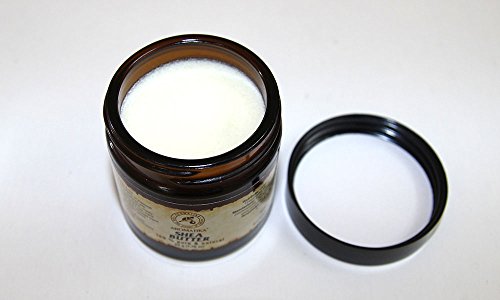 Kaltgepresstes Shea butter / Sheabutter 100% rein und natürlich, Karité Body Butter 50 ml, Glasflasche, Ghana, Afrika, Körperbutter, unraffiniert, natürlichen Gehalt an gesättigten, ungesättigten Fettsäuren, nährend, intensive Pflege Gesicht, Körper, Haare, trockene empfindliche Haut, Hände, Lippen, Anti-Falten, Anti-Aging, nach Sonnenbad, gut mit ätherischem Öl, für Schönheit/Aromatherapie / Massage / Wellness / Kosmetik / Körperpflege / Multi-funktionales /Hypoallergen von AROMATIKA (50ml) - 3