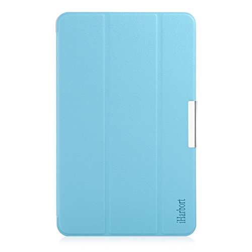 iHarbort® Samsung Galaxy Tab E 9.6 Hülle – Ultra Slim Leder Tasche Hülle Etui Schutzhülle Für Samsung Galaxy Tab E 9.6 Zoll T560 T565 Case Cover Holder (Galaxy Tab E 9.6, hellblau) - 7