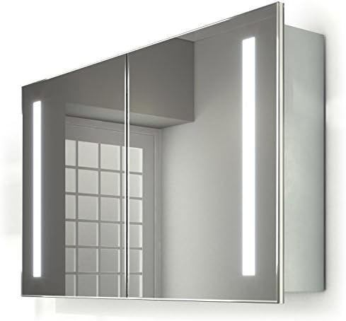 Vida Sliding Mirror Door Bathroom Cabinet With Demister, Sensor & Shaver k243