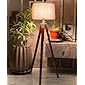 Nautical Home Decor Wood, Metal Floor Lamp, Natural Wood