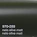 Produktbild Oracal 970RA 285 Nato Olive Matt gegossene Profi Autofolie 152cm breit BLASENFREI mit Luftkanäle
