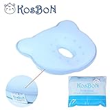 KOSBON 10 Zoll Blau weiche Gedächtnis-Schaum-Baby-Kissen-Kopf-Positionierer-Ansatz-Unterstützung, verhindern flaches Kopf-Syndrom. - 6