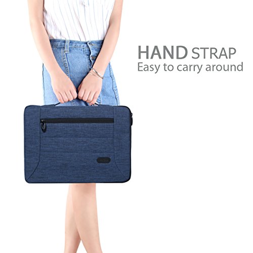 ProCase 14 – 15.6 Zoll Laptop Sleeve Case Cover Tasche für 15 Zoll MacBook Pro / Pro Retina, Sleeve Tasche für 14 15 Zoll Laptop Ultrabook Notebook Chromebook Lenovo Dell Toshiba HP ASUS Acer -Marine - 6