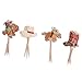 Produktbild Fenteer Deko-Picker Partypicker - Deko für Cupcakes und Muffins - Dekopicker aus Holz und Papier- 24 Stück - Cowboy, 24 Stück