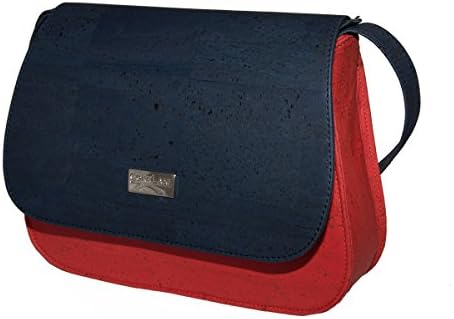 WOLA women shoulder bag cork leather - handbag made in Portugal - purse vegan leather