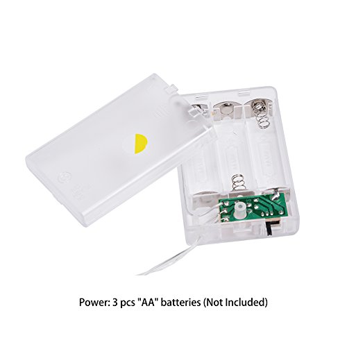 Uping® Led Lichterkette 20er Batterienbetriebene Lampions Laterne für Party, Garten, Weihnachten, Halloween, Hochzeit, Beleuchtung Deko usw. 4,2M multifarbig - 4