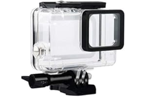 VOLOHAS Flycoo Boîtier étanche pour GoPro Hero (2018) Hero 7 Black Hero 6 Hero 5 Caméra d'action, Caisson Plongée avec Vis de Fixation et Base, Protection sous-Marine 45M/148ft
