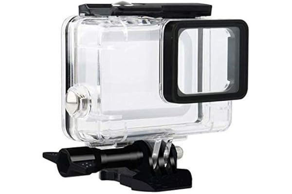 Flycoo Boîtier étanche pour GoPro Hero (2018) Hero 7 Black Hero 6 Hero 5 Caméra d'action, Caisson Plongée avec Vis de Fixation et Base, Protection sous-Marine 45M/148ft