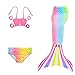 Produktbild Das beste Mädchen Meerjungfrauen Bikini Kostüm Meerjungfrau Schwimmanzug Badeanzüge Tankini (130, A-23)
