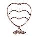Produktbild Metall Schmuckständer Lagerung Herzform Ohrring Halskette Ring Schmuck Organizer Display Einfache Dekoration, Geburtstagsgeschenk