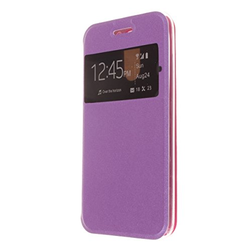 Misemiya    - Funda LG K10 2017 - Funda   Protector Cristal Templado  Cover Sport Sporte Morado