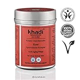 ¡Dale armonía a tu piel! Con khadi Herbal Facial Mask Rose te las arreglas con naturalidad. La máscara de rosas fortalece la piel seca, irritada y madura . La eficaz fórmula ayurvédica antienvejecimiento estimula la regeneración de la piel, rejuvenece la apariencia de la piel y le proporciona humedad. Disfruta la sensación fresca y relajada de la piel.