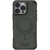 iPhone 16 Pro Max i&ccedil;in Magsafe İle Uyumlu Kılıf &Ouml;zellikli Metal Kamera &Ccedil;er&ccedil;eveli Skinarma Mecha Serisi Olive