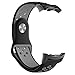 Produktbild Altsommer Armband 20mm für Samsung Gear Fit2 / Fit2 Pro(150mm-200mm) Doppel-FarbenSilikon Uhrenband mit Vielen Luftlöchern Atmungsaktiv Armband Replacement für Herren Damen (E)