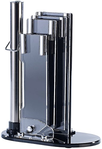 TokioKitchenWare Messerblock aus Acrylglas für 4 Messer u. Schleifstab - 2