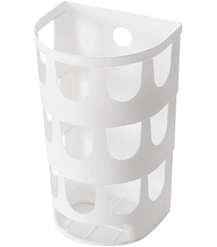 Distributeur Sacs Plastique Mural - Organisateur Adhésif Cuisine 29.8x14cm