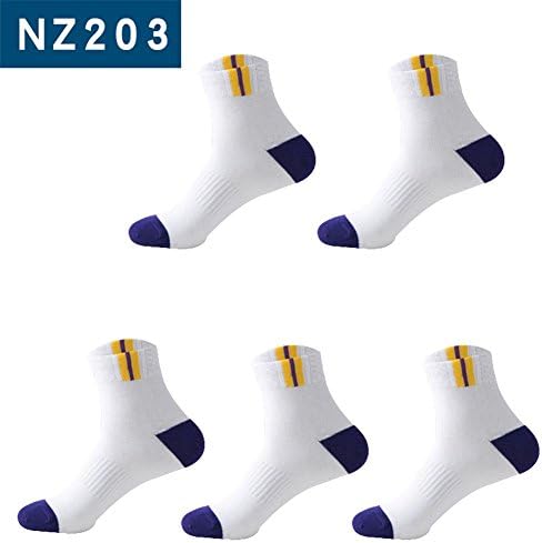 Men's Socks Cotton Autumn and Winter Stockings Sports Socks (10 Pairs) , purplish white
