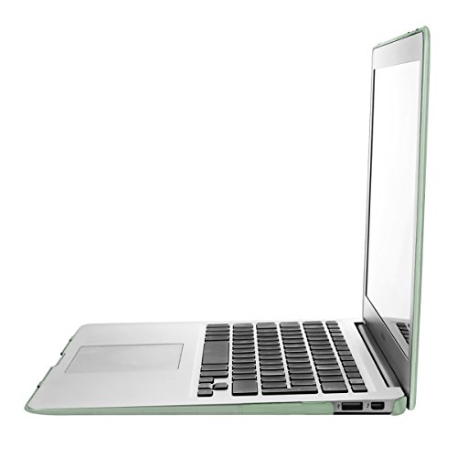 kwmobile Hardcase Laptop Hülle für Apple MacBook Air 11″ – Grün dünne gummierte Schutzhülle Cover Case Tasche - 3