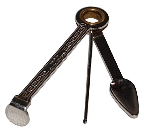 wasserpfeifenversand Bourre-pipe métallique 3 pièces Longueur 8 cm