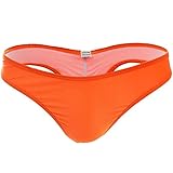 DODOING Damen Frauen Badehose Rüsche Design Badeanzüge G-String Brazilian Slip Bikini Bottom Bikinihose Tanga Unterwäsche Badeshorts Beachwear